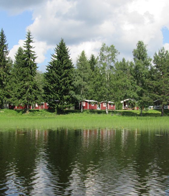 by the lake